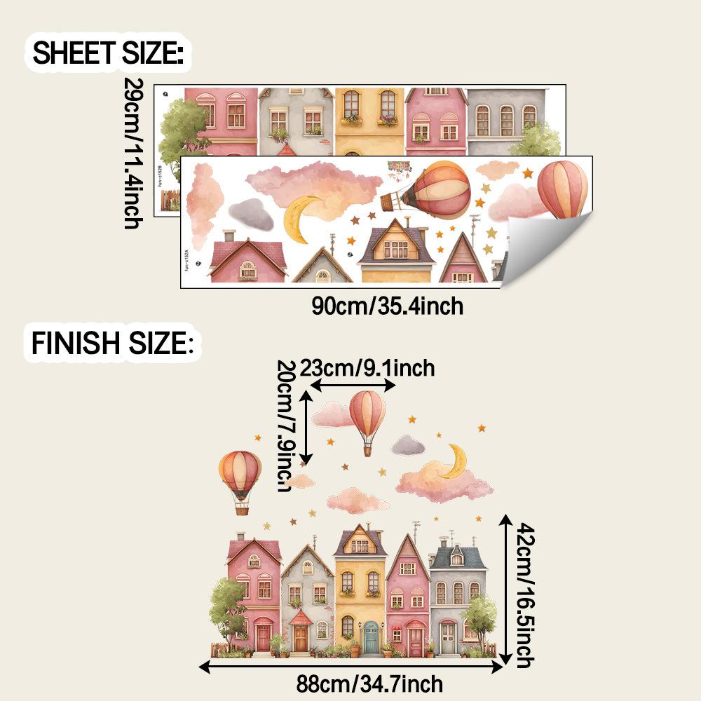 Раскрашенный Сказочный Город Воздушный Шар Звездное Небо Спальня Фон для Стен Украшение Декоративные Наклейки на Стену
Раскрашенный Сказочный Город Воздушный Шар Звездное Небо Спальня Фон для Стен Украшение Декоративные Наклейки на Стену