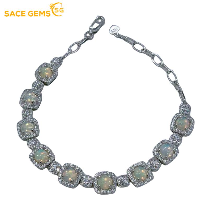 SACE GEMS 925 Sterling Silver 5MM Natual Opel Gemstone Bracelrts for Women Engagement Cocktail Party Fine Jewelry белый
SACE GEMS 925 Sterling Silver 5MM Natual Opel Gemstone Bracelrts for Women Engagement Cocktail Party Fine Jewelry белый