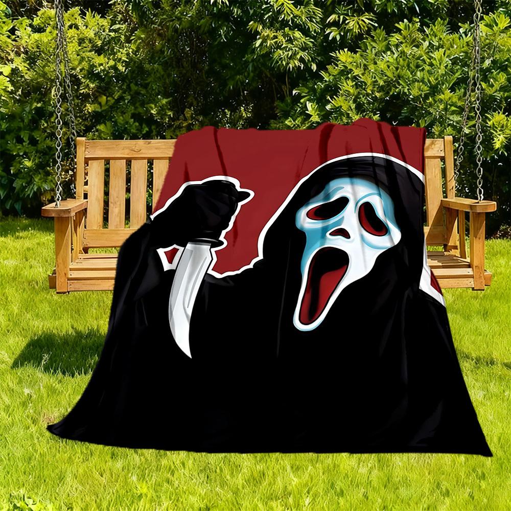 1PC Ghostface Scream Outdoor Flannel Throw Blanket - HD Printed Lightweight Soft Warm All-Season Blanket for Sofa, Bed, Travel, Camping 034 130x150cm
1PC Ghostface Scream Outdoor Flannel Throw Blanket - HD Printed Lightweight Soft Warm All-Season Blanket for Sofa, Bed, Travel, Camping 034 130x150cm