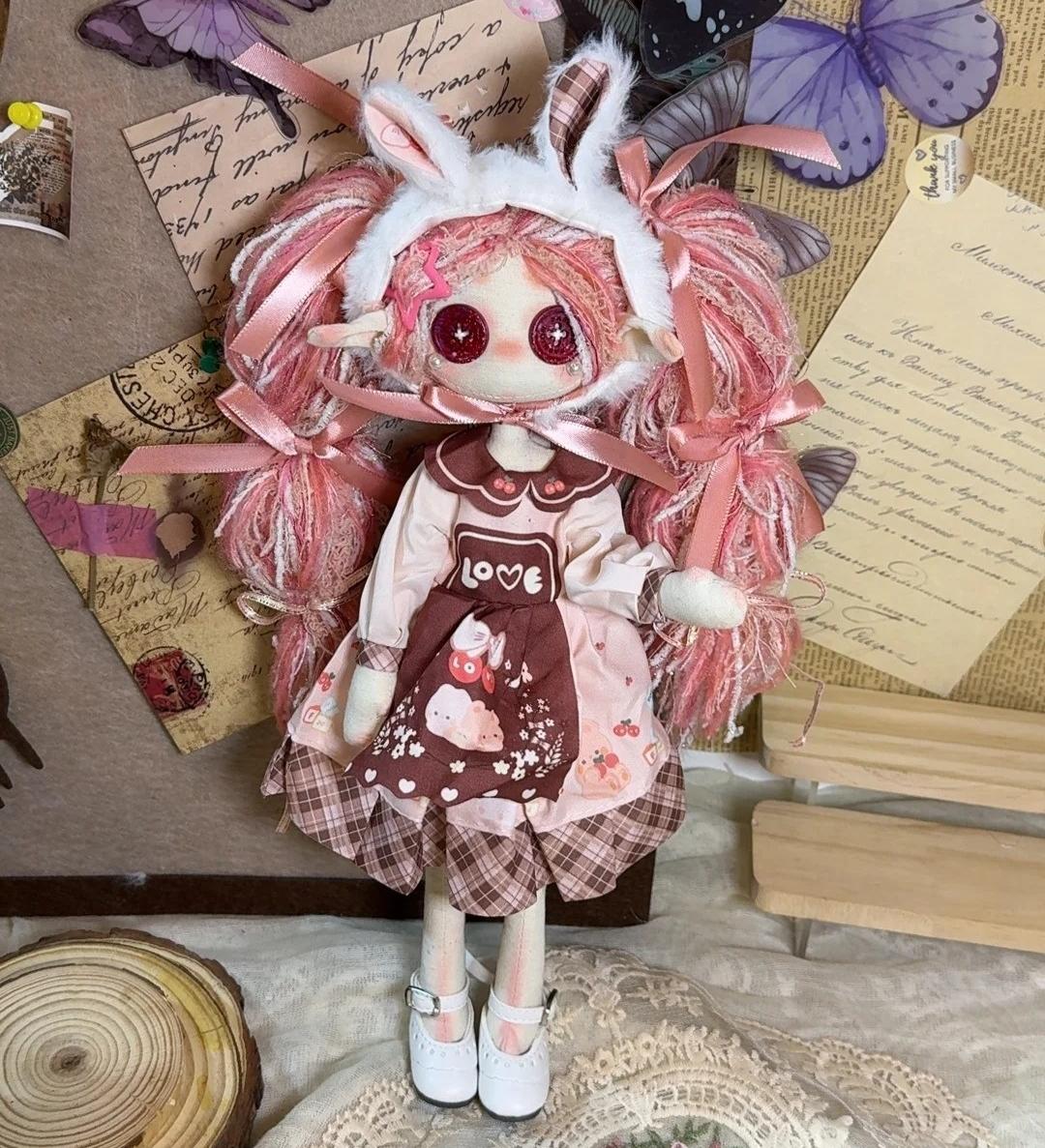 Pink Rabbit Blue Cat Ear Button Dolls - Handmad Keychain with Free Shoes Hairpin Gift Set
Pink Rabbit Blue Cat Ear Button Dolls - Handmad Keychain with Free Shoes Hairpin Gift Set