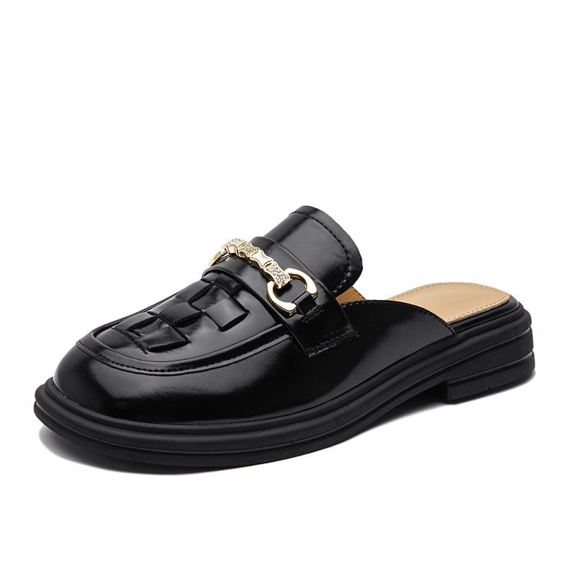 Босоножки Baotou женские кожаные 2025 лето новые пряжка-лошадка универсальные одинарные туфли женские сандалии на плоской подошве лоферы женская обувь 35
Босоножки Baotou женские кожаные 2025 лето новые пряжка-лошадка универсальные одинарные туфли женские сандалии на плоской подошве лоферы женская обувь 35