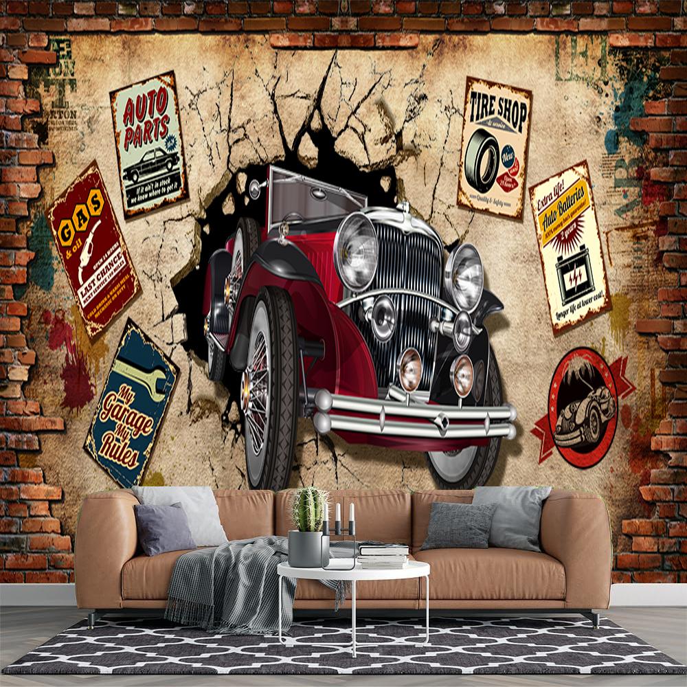 Graffiti Wall Murals Nostalgic Retro 3d Car Wallpaper Bar Cafe Restaurant Graffiti Wallpaper Home Decor 200 cm(W) x 140 cm(H)
Graffiti Wall Murals Nostalgic Retro 3d Car Wallpaper Bar Cafe Restaurant Graffiti Wallpaper Home Decor 200 cm(W) x 140 cm(H)