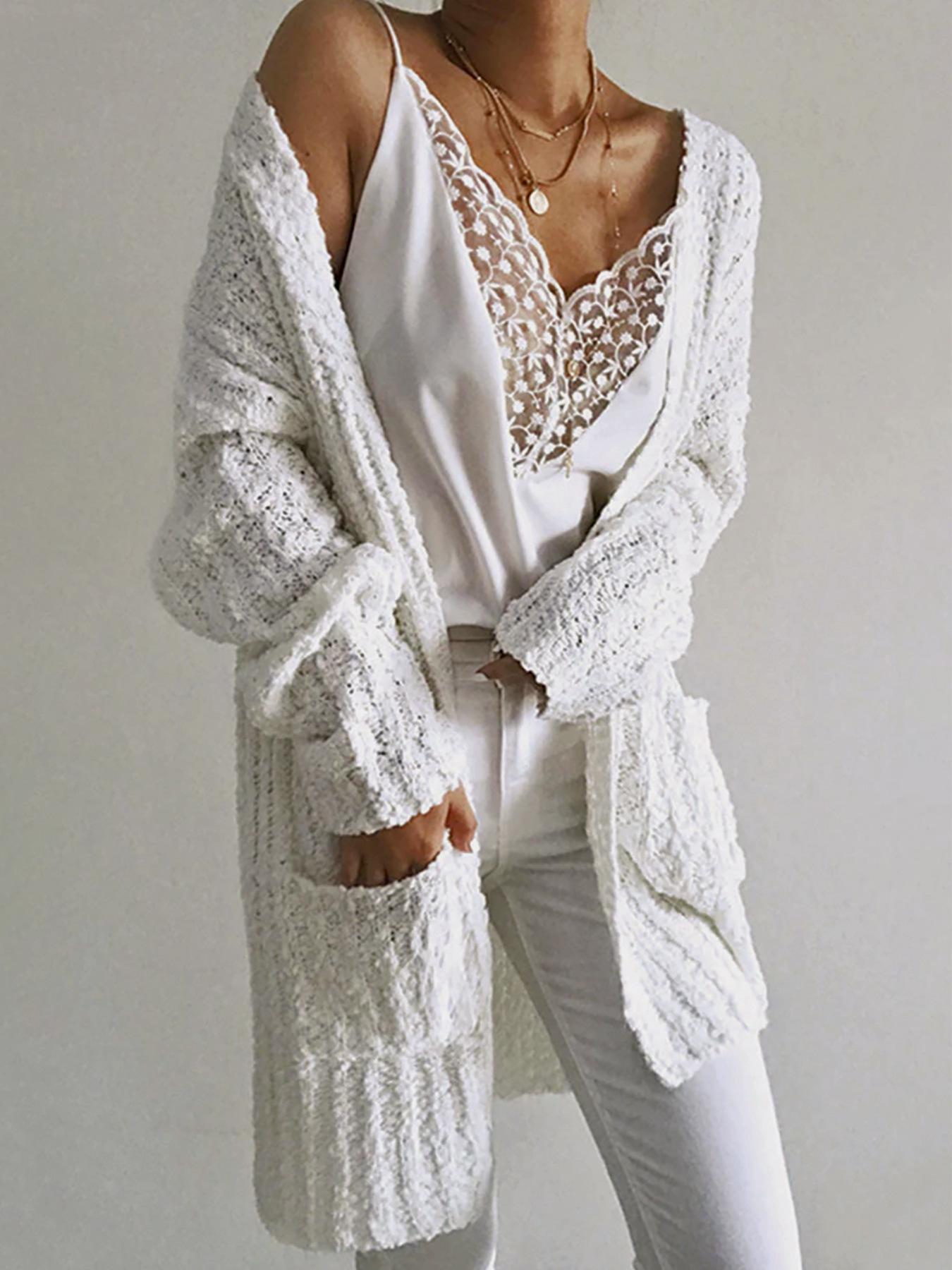 Кардиган средней длины в европейском и американском стиле для весны и осени XL белый
Кардиган средней длины в европейском и американском стиле для весны и осени XL белый