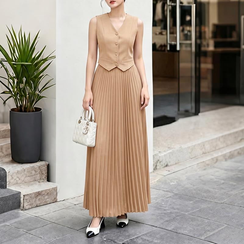 ZANZEA Women Sleeveless Vest Tops and Long Skirts Elegant Two Piece Suit Sets 5XL хакі
ZANZEA Women Sleeveless Vest Tops and Long Skirts Elegant Two Piece Suit Sets 5XL хакі