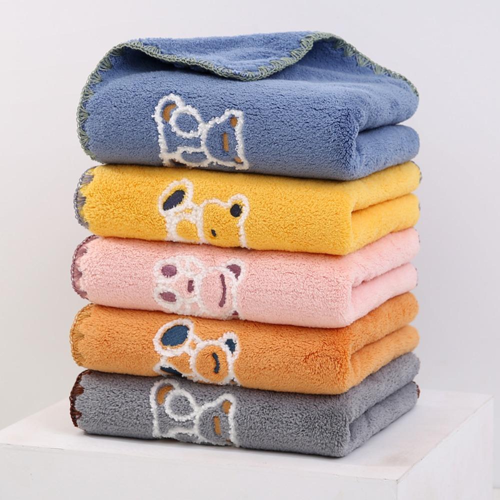 Мультяшный медведь мордашка полотенца для рук микрофибра сушилка для волос быстросохнущее банное полотенце для взрослых/детей розовый