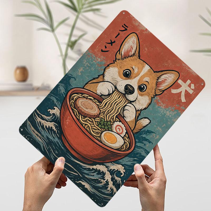 Corgi Ramen Tin Plaque Poster Customized Wall Art Retro Vintage Metal Signs for Man Cave Decoration Living Room Decor Men Home 7.9x11.8In(20x30cm)
Corgi Ramen Tin Plaque Poster Customized Wall Art Retro Vintage Metal Signs for Man Cave Decoration Living Room Decor Men Home 7.9x11.8In(20x30cm)