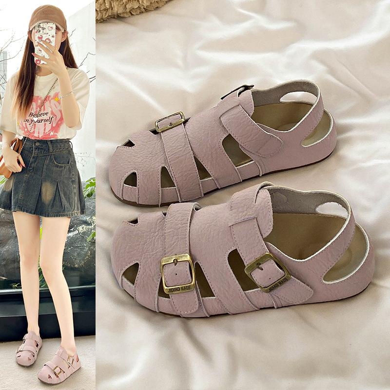 Fashion retro imitation leather hollow two wear bag head sandals summer new comfortable versatile half drag sandals 40
Fashion retro imitation leather hollow two wear bag head sandals summer new comfortable versatile half drag sandals 40