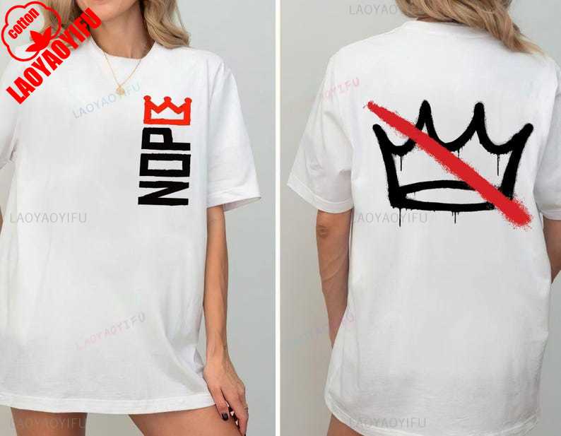 Crown No Kings 2 Sided Tshirt Political Anti Maga Protest Shirts High Quality Cotton Tops Tee Graphic Shirt Short Unisex Adult S
Crown No Kings 2 Sided Tshirt Political Anti Maga Protest Shirts High Quality Cotton Tops Tee Graphic Shirt Short Unisex Adult S