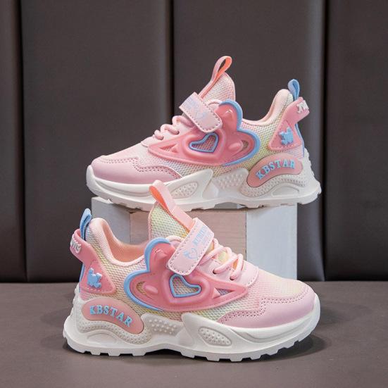 Кроссовки B91xZ для девочек Кроссовки для мальчиков и девочек Малыши Дети Слипоны для маленьких детей и больших детей (Фиолетовый,11) 32 розовый