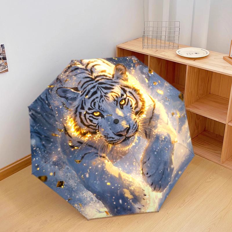 1 PC Automatic Folding Umbrella - Cute White Tiger Pattern, Portable & Foldable Design with 8 Ribs, Christmas Birthday Gifts
1 PC Automatic Folding Umbrella - Cute White Tiger Pattern, Portable & Foldable Design with 8 Ribs, Christmas Birthday Gifts