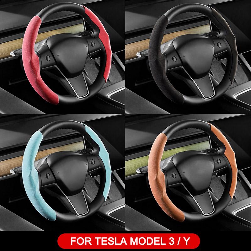 2 шт. чехол на руль для tesla Model 3 Model Y, замшевый Нескользящий автомобильный декор для Model3, замша, дышащая кожа
2 шт. чехол на руль для tesla Model 3 Model Y, замшевый Нескользящий автомобильный декор для Model3, замша, дышащая кожа