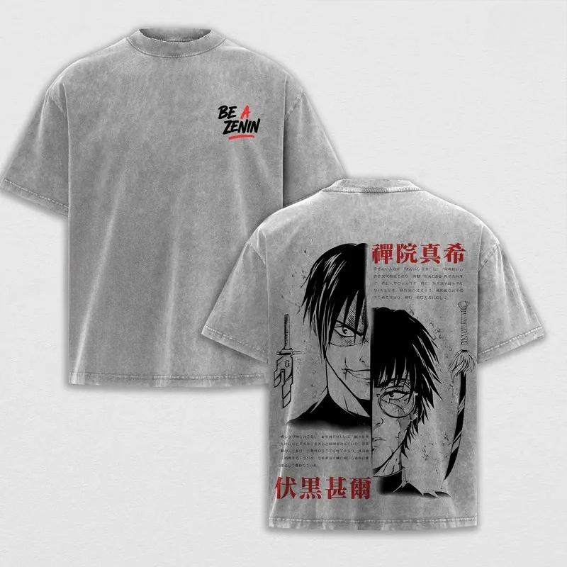 Fushiguro Toji Zenin Maki Print T-shirt Anime Jujutsu Kaisen Clothing Men Women Cotton Tshirts Retro Washed T Shirt Harajuku Tee XXL сірий колір
Fushiguro Toji Zenin Maki Print T-shirt Anime Jujutsu Kaisen Clothing Men Women Cotton Tshirts Retro Washed T Shirt Harajuku Tee XXL сірий колір