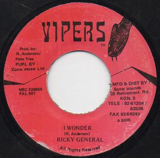 7inch Record RICKY GENERAL, SALAAM REMI, GARY NO - I Wonder PAL001 Vipers Jamaica Reggae, Ska & Dub Used
7inch Record RICKY GENERAL, SALAAM REMI, GARY NO - I Wonder PAL001 Vipers Jamaica Reggae, Ska & Dub Used