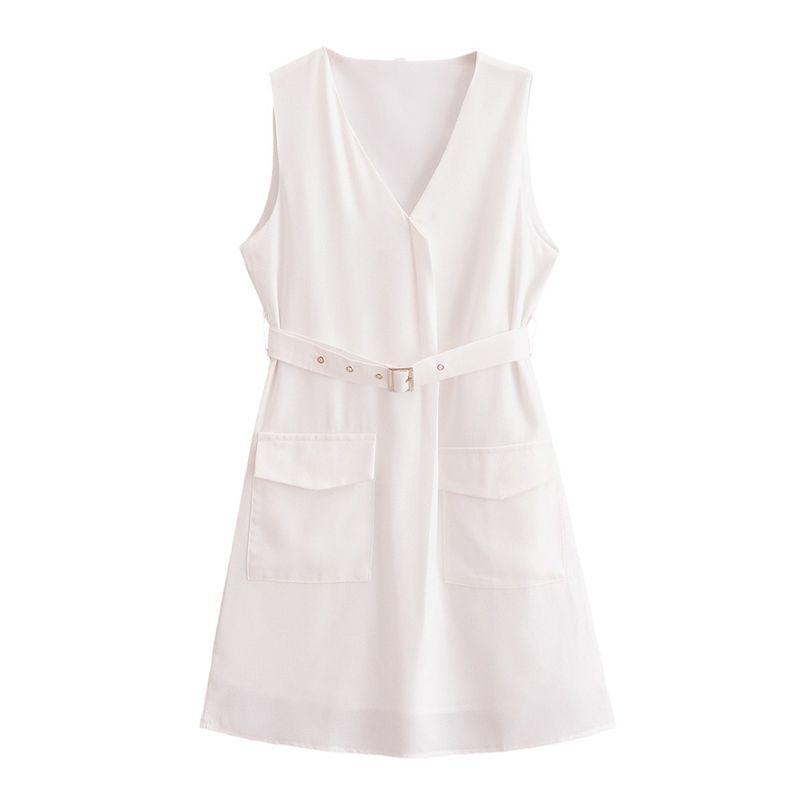 Kaslead New Arrival Women s Clothing Fashion Style Fashion Minimalist with Belt Sleeveless Dress 77023272 White L
Kaslead New Arrival Women s Clothing Fashion Style Fashion Minimalist with Belt Sleeveless Dress 77023272 White L