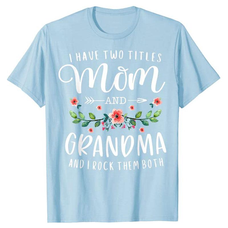 I Have Two Titles Mom and Grandma I Rock Them Both Floral TShirt Graphic Tee Tops Aesthetic Clothes Family Outfit Wife Gifts 4XL
I Have Two Titles Mom and Grandma I Rock Them Both Floral TShirt Graphic Tee Tops Aesthetic Clothes Family Outfit Wife Gifts 4XL