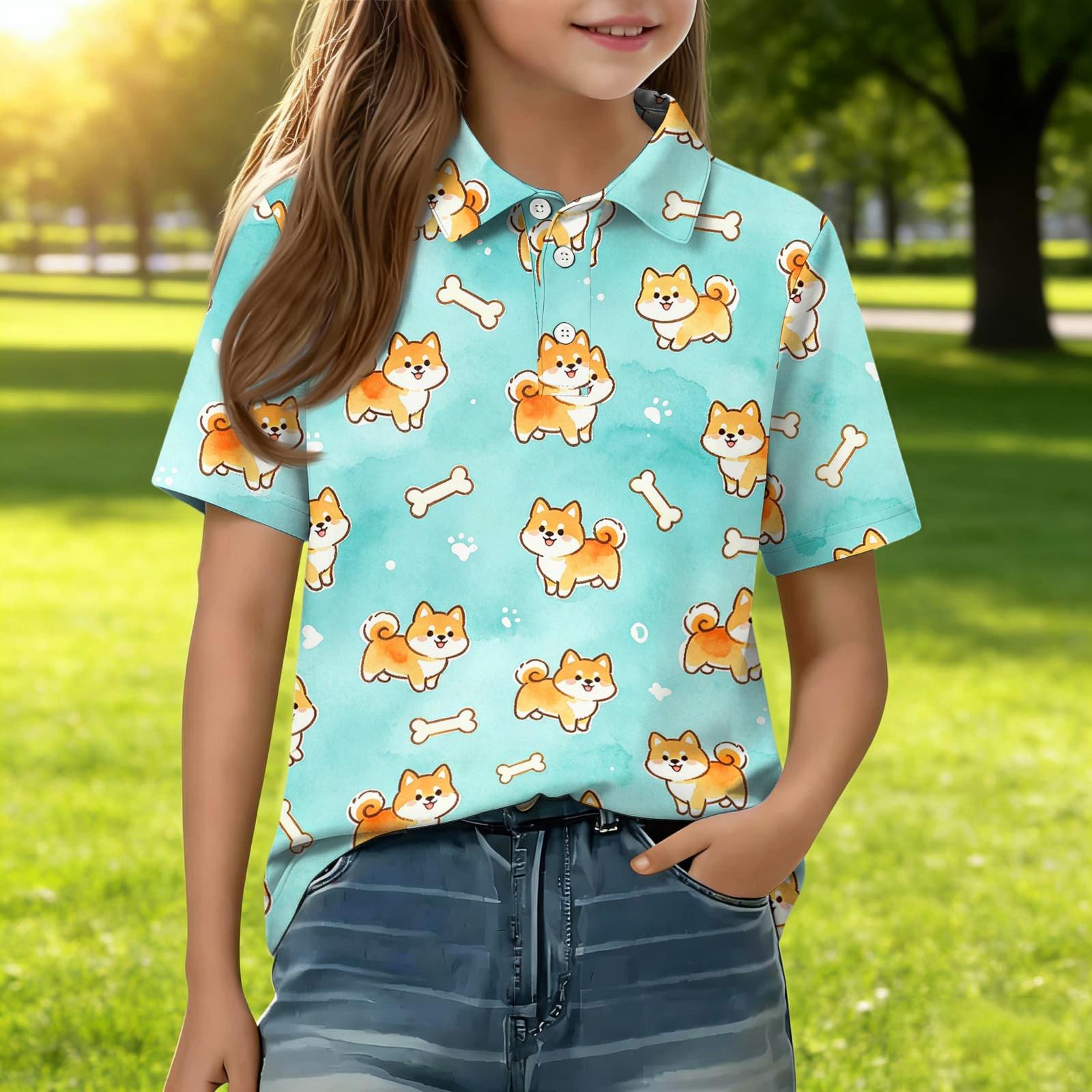 Kids Casual Short Sleeve Polo Shirt with Animal Pattern Soft Comfortable Breathable Fabric Suitable for Everyday Wear and Outdoor Activities 160 циан
Kids Casual Short Sleeve Polo Shirt with Animal Pattern Soft Comfortable Breathable Fabric Suitable for Everyday Wear and Outdoor Activities 160 циан