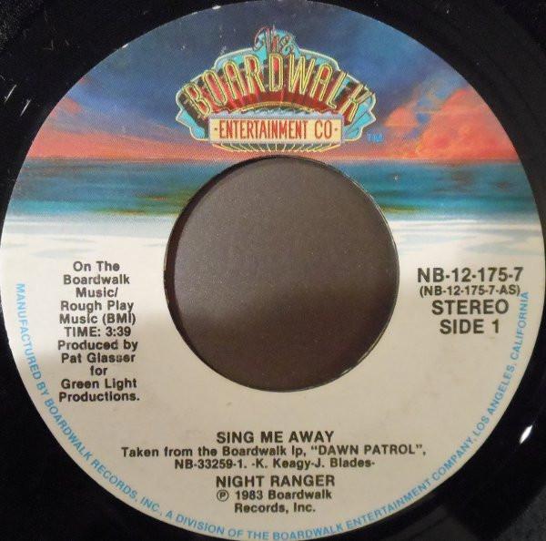 7inch Record NIGHT RANGER Sing Me Away NB121757 The Boardwalk E 1983 US Rock Used
7inch Record NIGHT RANGER Sing Me Away NB121757 The Boardwalk E 1983 US Rock Used