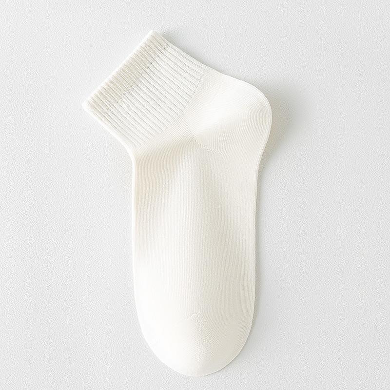 Женские весенне-летние носки до середины икры с защитой от запаха, влагоотводящие и дышащие тонкие хлопковые носки однотонной расцветки, повседневные летние антибактериальные носки 1 pair белый
Женские весенне-летние носки до середины икры с защитой от запаха, влагоотводящие и дышащие тонкие хлопковые носки однотонной расцветки, повседневные летние антибактериальные носки 1 pair белый