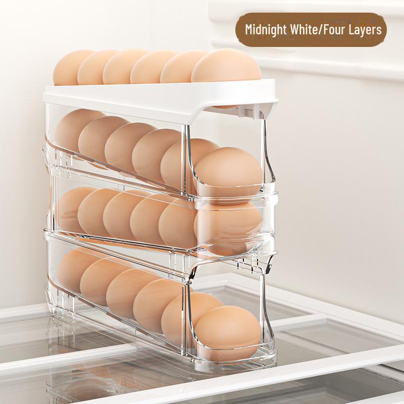 Стійка для зберігання яєць у холодильнику, коробка для яєць, що рухається, для кухні
Стійка для зберігання яєць у холодильнику, коробка для яєць, що рухається, для кухні