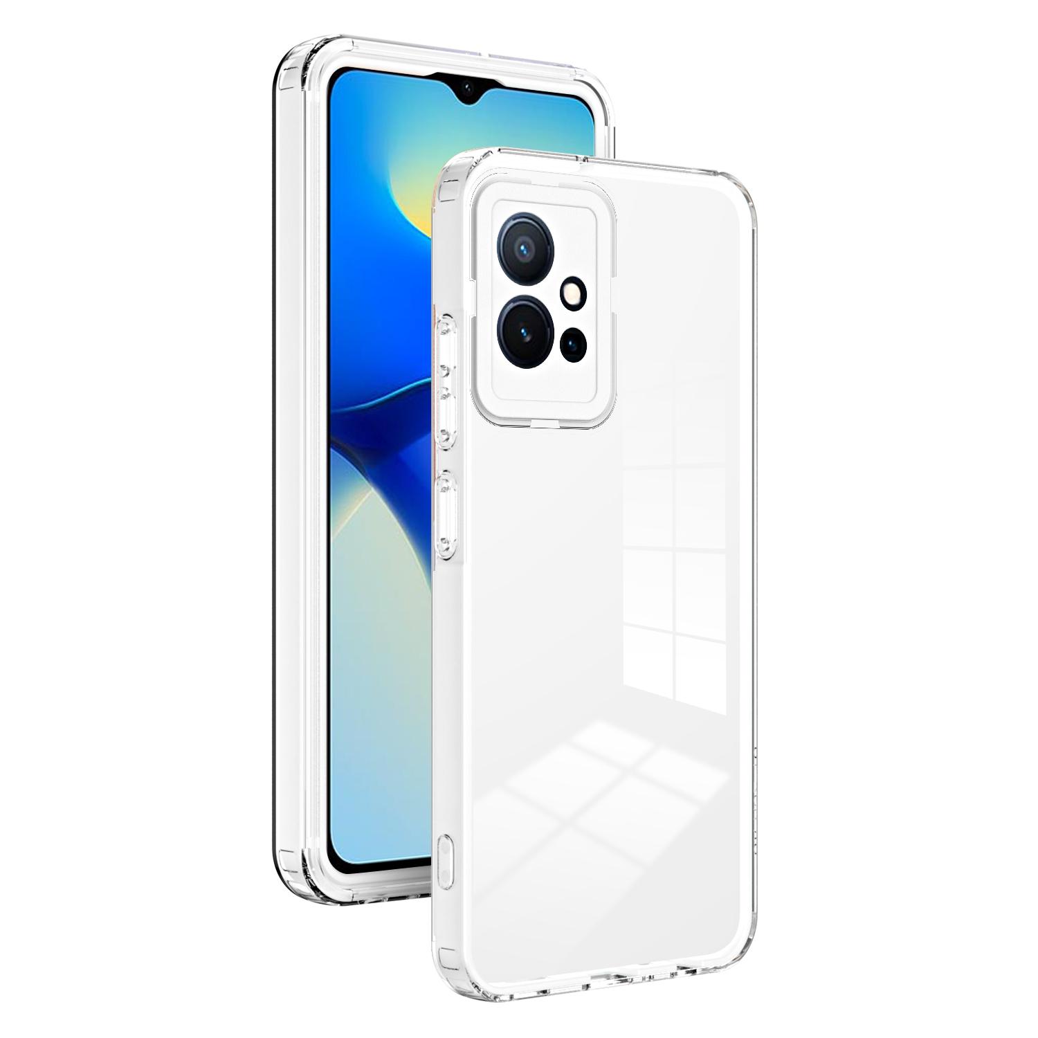 For vivo Y30/Y33s/T1/Y75/Y55 5G 3-in-1 Transparent Phone Cover TPU+PC Camera Protection Back Case White
For vivo Y30/Y33s/T1/Y75/Y55 5G 3-in-1 Transparent Phone Cover TPU+PC Camera Protection Back Case White