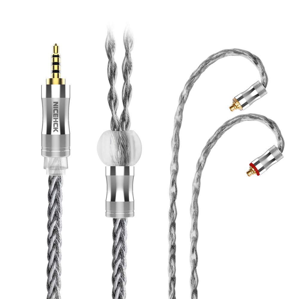 NICEHCK DarkJade Earphone Audio Cable 8 Core High Purity Silver Plated Single Crystal Copper Graphene Coating Upgrade Cable MMCX Detachable Litz
NICEHCK DarkJade Earphone Audio Cable 8 Core High Purity Silver Plated Single Crystal Copper Graphene Coating Upgrade Cable MMCX Detachable Litz
