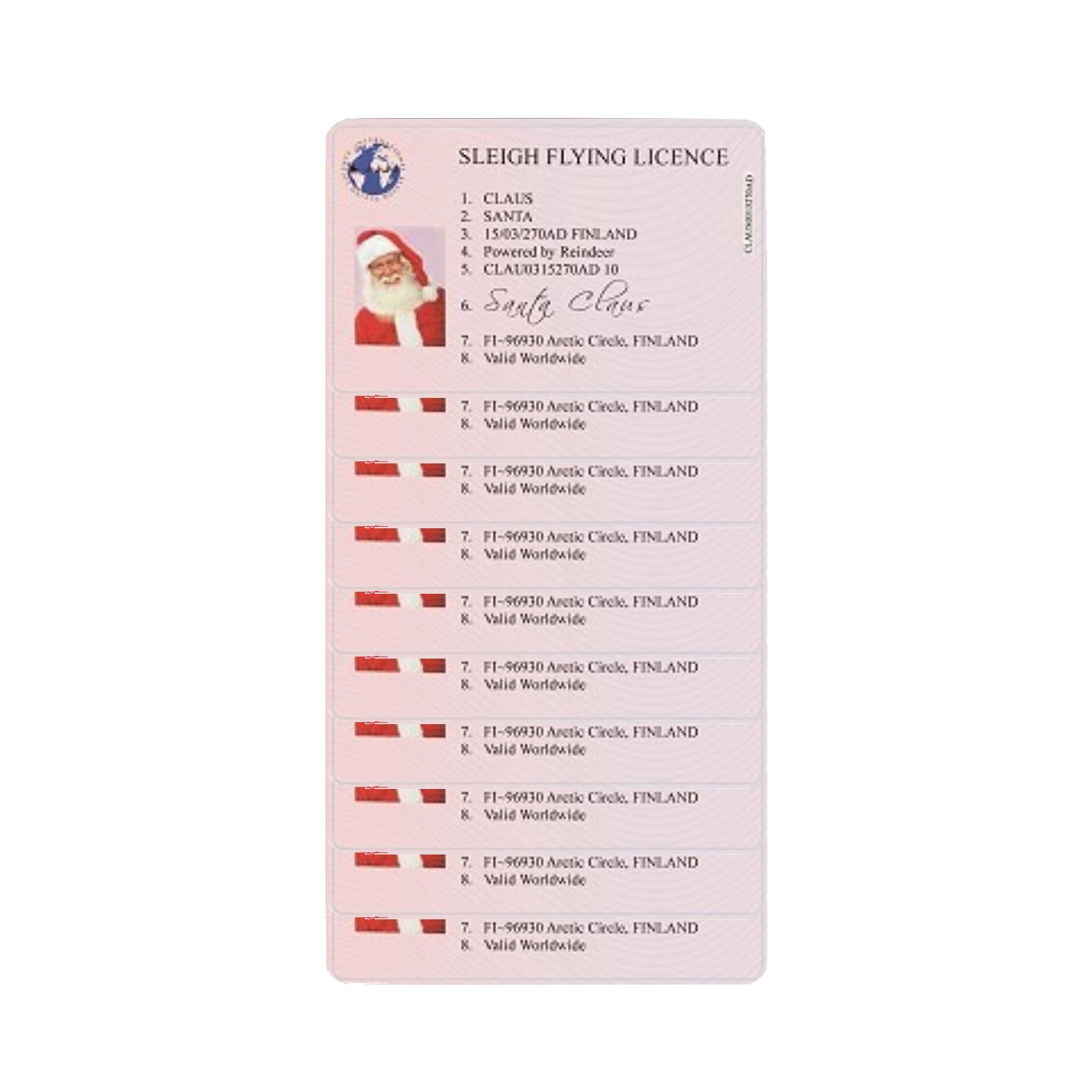 Creative Flight License - 10Pcs Christmas Eve Driver s License Christmas Gifts For Children Kids Christmas Tree Decoration
Creative Flight License - 10Pcs Christmas Eve Driver s License Christmas Gifts For Children Kids Christmas Tree Decoration