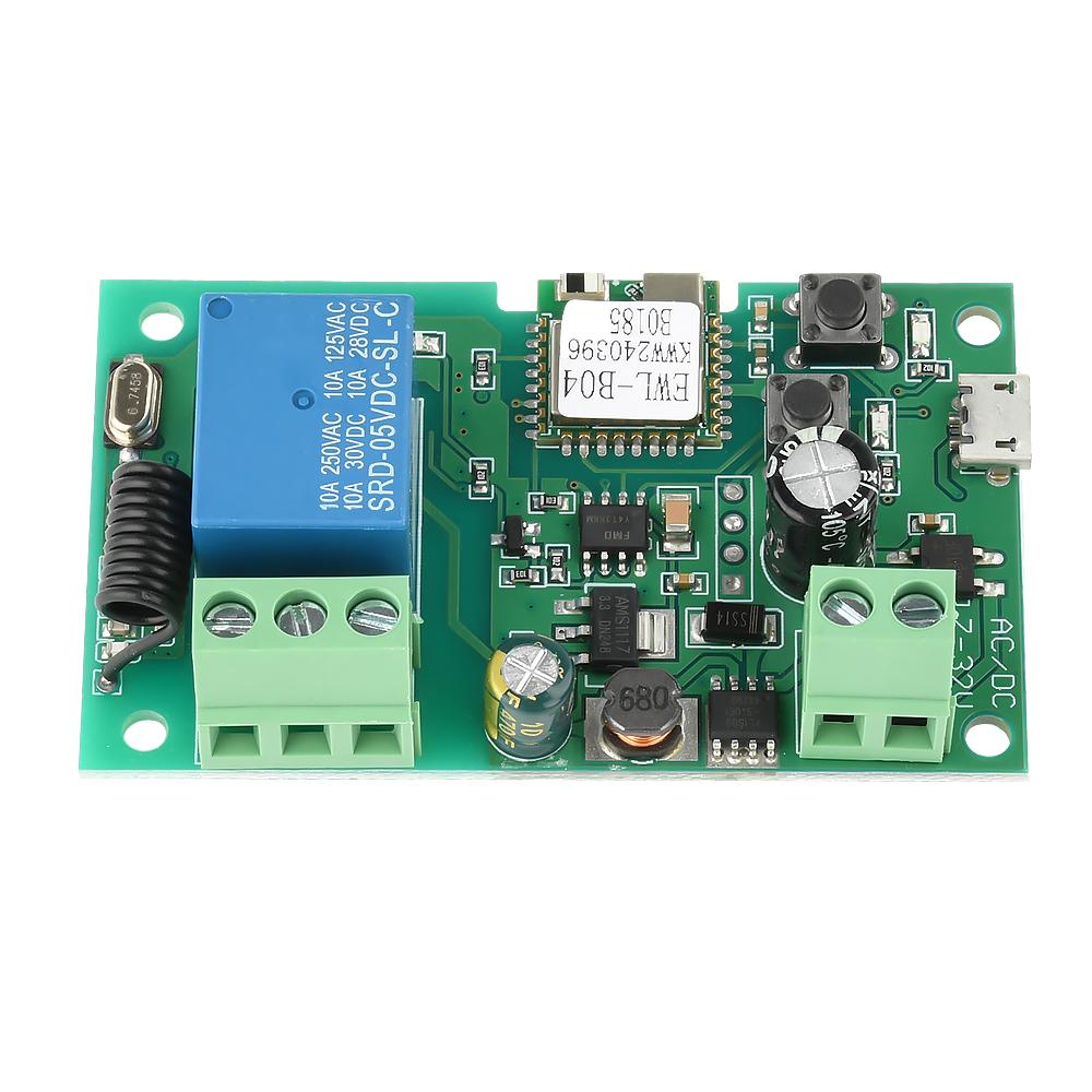 Ewelink Wifi RF433 Self-locking Relay Garage Door Open Module 1 Way DC 7-32V Wireless Remote Control Switch Alexa Googole Home Micro USB
Ewelink Wifi RF433 Self-locking Relay Garage Door Open Module 1 Way DC 7-32V Wireless Remote Control Switch Alexa Googole Home Micro USB