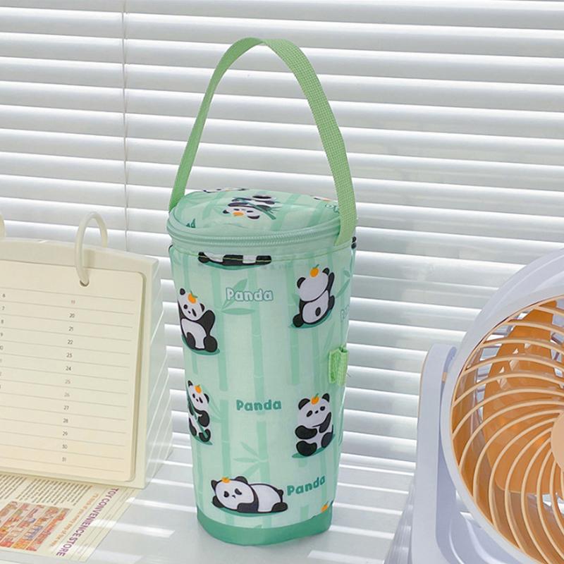 Милая мультяшная сумка-тоут для молочного чая, сумка для сохранения тепла, портативный термочехол для чашки, экологичная сумка, аксессуары для чашки A4