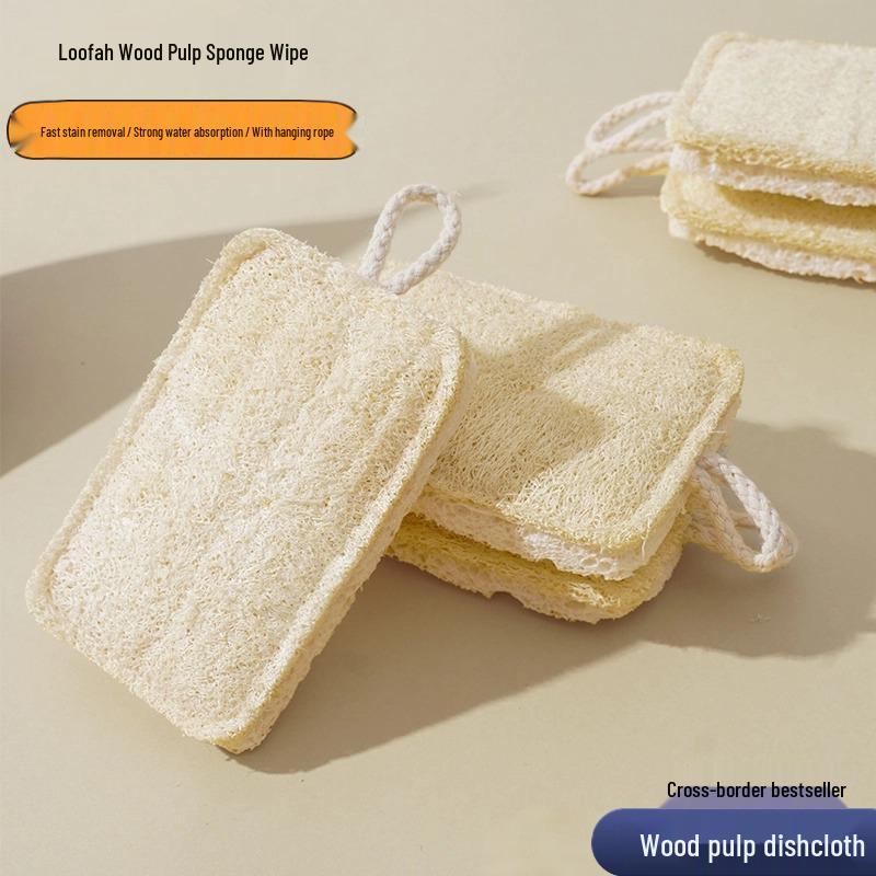Eco-Friendly Loofah Dishcloth: Absorbent, Stain & Oil Removal, Quick-Drying, Antibacterial Scouring Pad
Eco-Friendly Loofah Dishcloth: Absorbent, Stain & Oil Removal, Quick-Drying, Antibacterial Scouring Pad