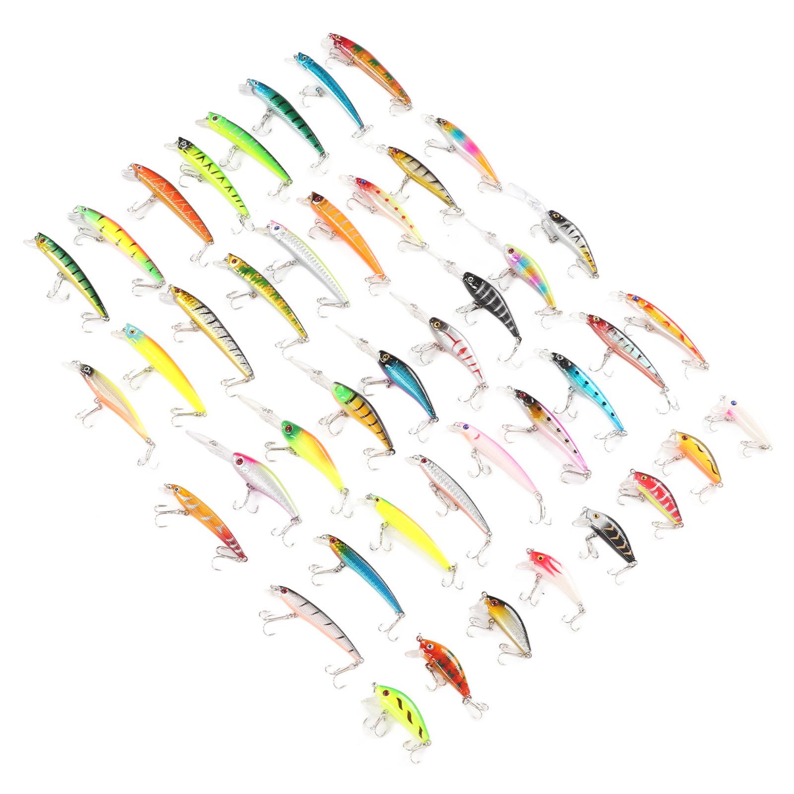 43Pcs Fishing Lure Kit Minnow Artificial Bait Universal Simulation Lure for Freshwater Saltwater
43Pcs Fishing Lure Kit Minnow Artificial Bait Universal Simulation Lure for Freshwater Saltwater
