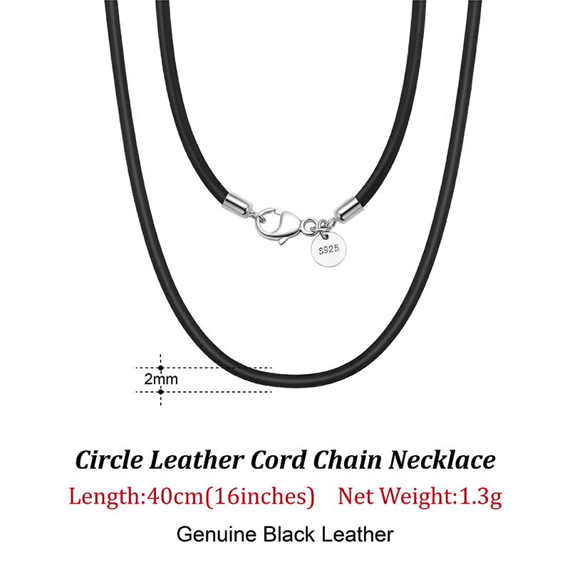Rinntin Genuine Italian 2mm Brown Leather Cord Chain Necklace for Women Men with 925 Silver Clasp Trendy Jewelry SC62
Rinntin Genuine Italian 2mm Brown Leather Cord Chain Necklace for Women Men with 925 Silver Clasp Trendy Jewelry SC62