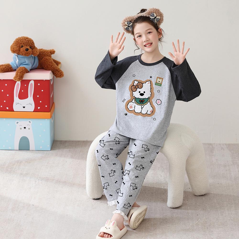 Spring/Autumn Korean Girls Lace Pajama Set - Cotton, Long-Sleeve, Medium/Large for Children Size 12 (120-130cm)
Spring/Autumn Korean Girls Lace Pajama Set - Cotton, Long-Sleeve, Medium/Large for Children Size 12 (120-130cm)