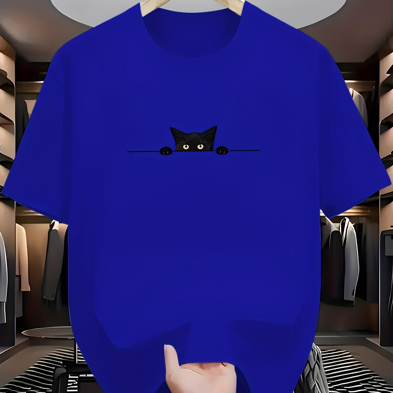 Мужская летняя модная повседневная футболка с круглым вырезом и коротким рукавом, свободного кроя, с милым принтом кота, из 100% хлопка 4XL
Мужская летняя модная повседневная футболка с круглым вырезом и коротким рукавом, свободного кроя, с милым принтом кота, из 100% хлопка 4XL