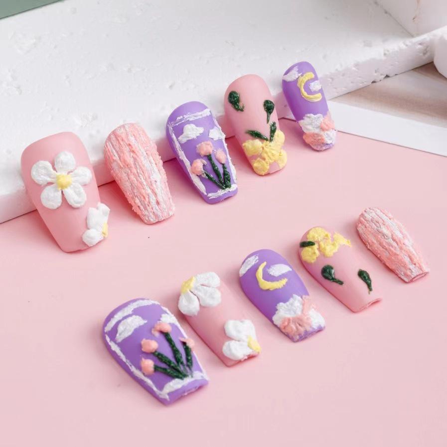 Frosted Hand-Painted Gypsum Nail Art - Advanced Dopamine-Inspired Wearable Short Nails Small
Frosted Hand-Painted Gypsum Nail Art - Advanced Dopamine-Inspired Wearable Short Nails Small
