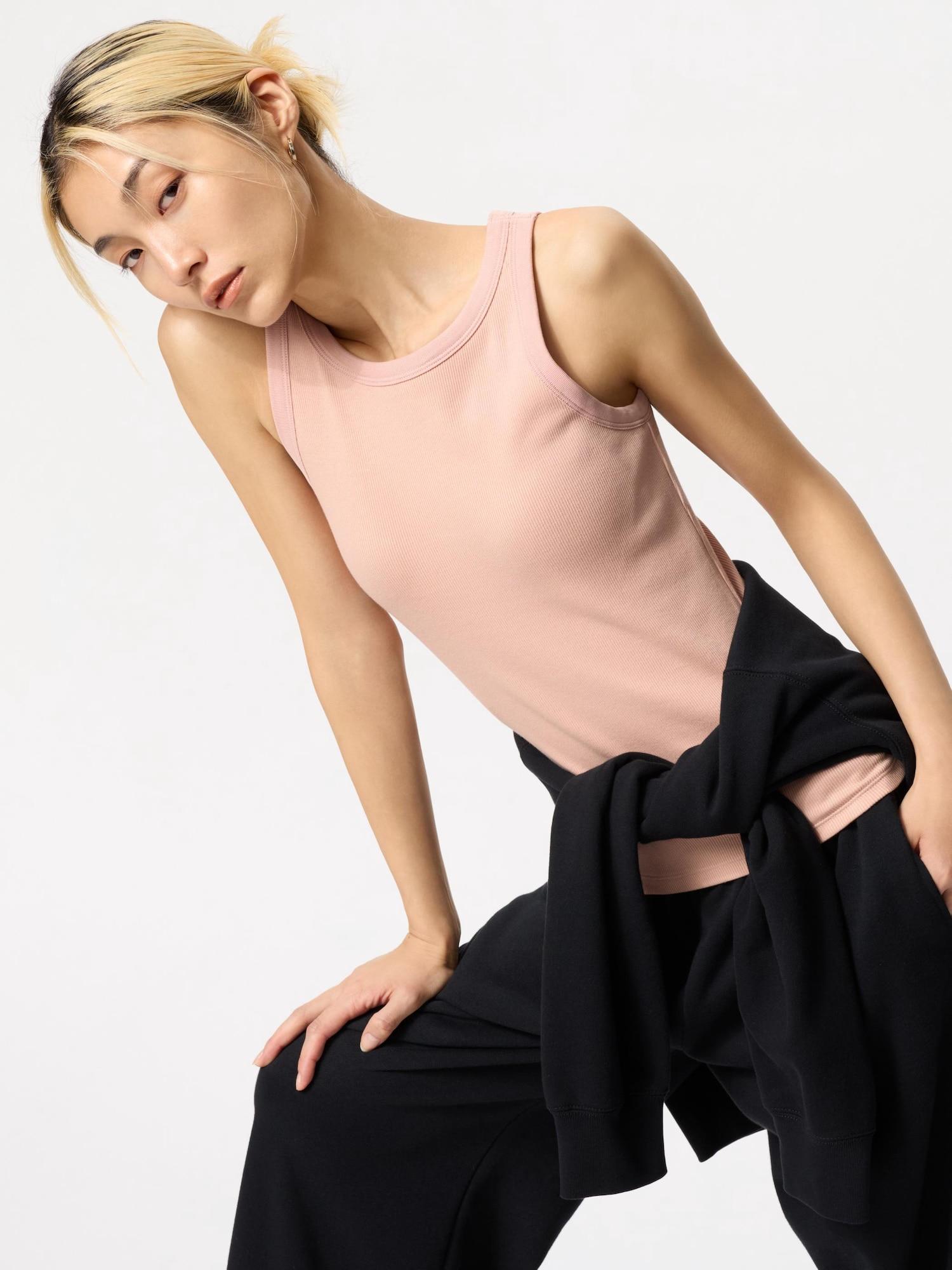 Uniqlo Japan Ribbed Bra Top American Sleeve 10 PINK/XS
Uniqlo Japan Ribbed Bra Top American Sleeve 10 PINK/XS