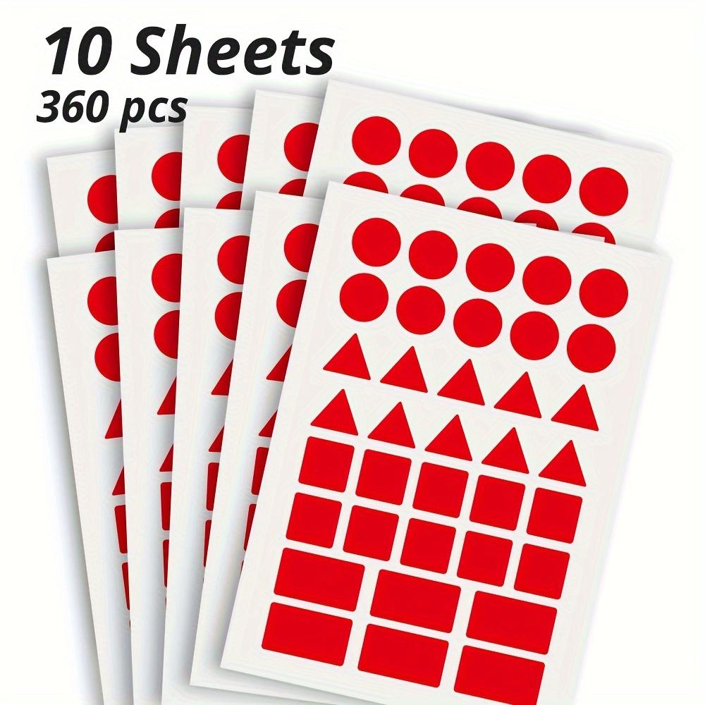 10 Sheets/360pcs Colored Dot Stickers, Triangle Sealing Stickers, Rectangular Blank Labels, Dot Stickers, Classification Self-Adhesive Labels 10sheets/360pcs червоний
10 Sheets/360pcs Colored Dot Stickers, Triangle Sealing Stickers, Rectangular Blank Labels, Dot Stickers, Classification Self-Adhesive Labels 10sheets/360pcs червоний