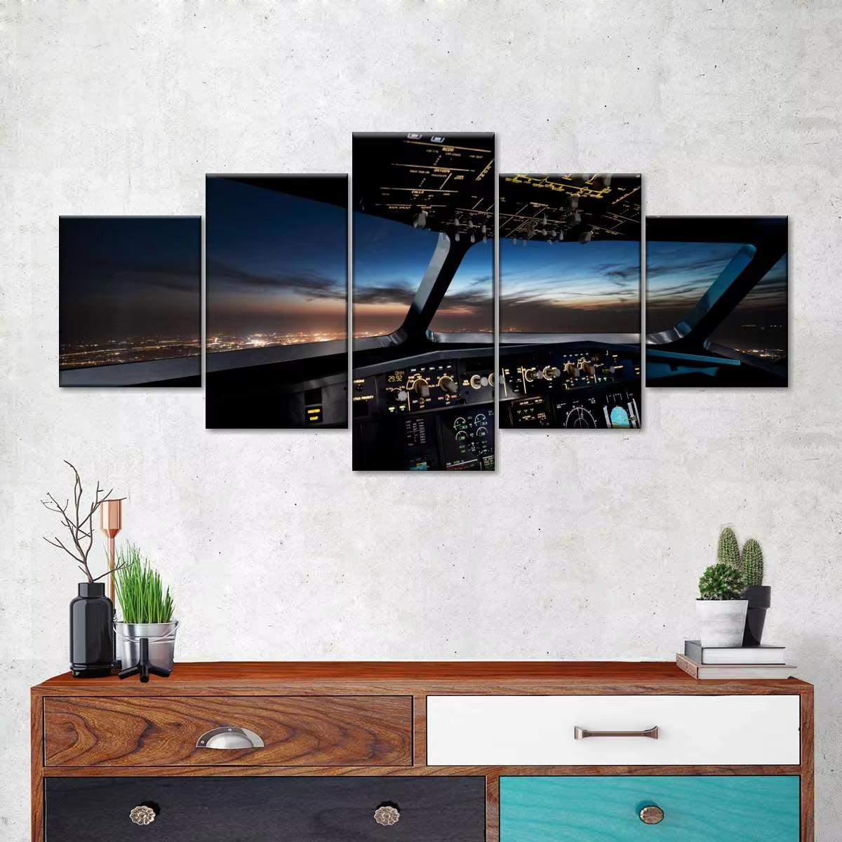 5 Panel Aircraft Cockpit Wall Art Canvas Painting Airplane Interior Scenery Poster Modern Living Room Bedroom Modular No Frame 20x35-20x45-20x55cm
5 Panel Aircraft Cockpit Wall Art Canvas Painting Airplane Interior Scenery Poster Modern Living Room Bedroom Modular No Frame 20x35-20x45-20x55cm