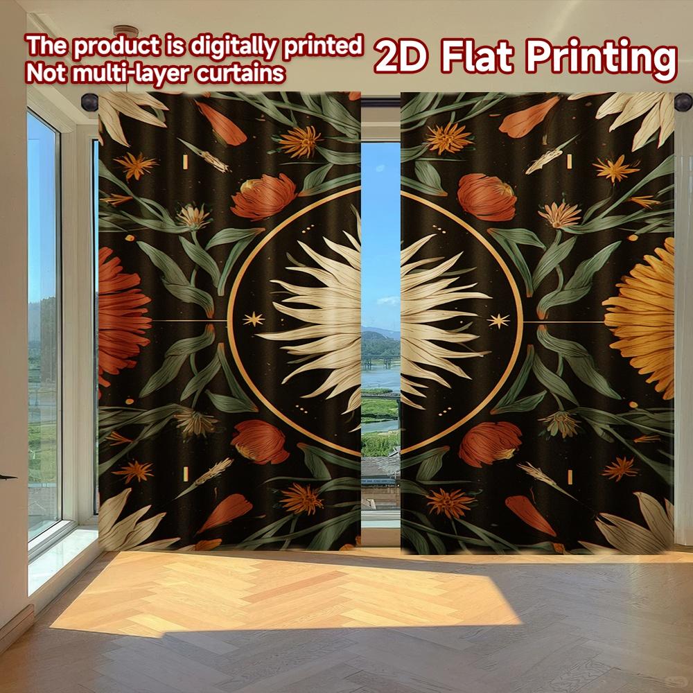 2D FLAT PRINTING 2pcs Curtains (Without Rod) Floral Elegance on Dark Modern Fashionable Curtainments during the Saint Patrick is 100*130 HOOK 1pcs
2D FLAT PRINTING 2pcs Curtains (Without Rod) Floral Elegance on Dark Modern Fashionable Curtainments during the Saint Patrick is 100*130 HOOK 1pcs