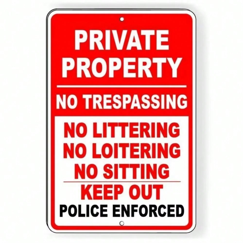 Vintage Aluminum No Trespassing Sign EstateMark Scrollwork Decorative Plaque 20X30 різнокольоровий
Vintage Aluminum No Trespassing Sign EstateMark Scrollwork Decorative Plaque 20X30 різнокольоровий