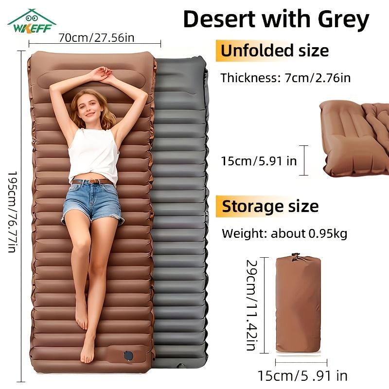 94inch Extra Thick I-Beam Camping Sleeping Pad with Pillow Ultralight Portable Inflatable Mat with Built In Foot Pump for Hiking Backpacking Road Trip
94inch Extra Thick I-Beam Camping Sleeping Pad with Pillow Ultralight Portable Inflatable Mat with Built In Foot Pump for Hiking Backpacking Road Trip