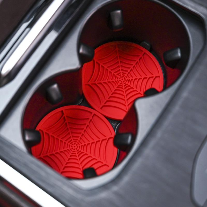 Подставка под стакан из нескользящего силикона, бытовая подставка под стакан, круглая подставка, автомобильная подставка под стакан с противоскользящим покрытием и защитой от пыли