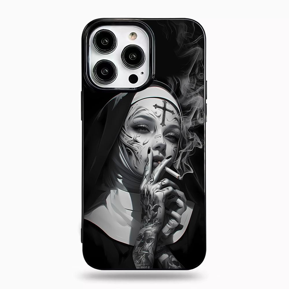Fashion Smoking Nun Phone Case For iPhone 17 Air 16 15 14 13 12 11 Pro Max Plus Mini SE2020 2022 Anti-Fingerprint Sturdy Cover iPhone 12 Pro
Fashion Smoking Nun Phone Case For iPhone 17 Air 16 15 14 13 12 11 Pro Max Plus Mini SE2020 2022 Anti-Fingerprint Sturdy Cover iPhone 12 Pro