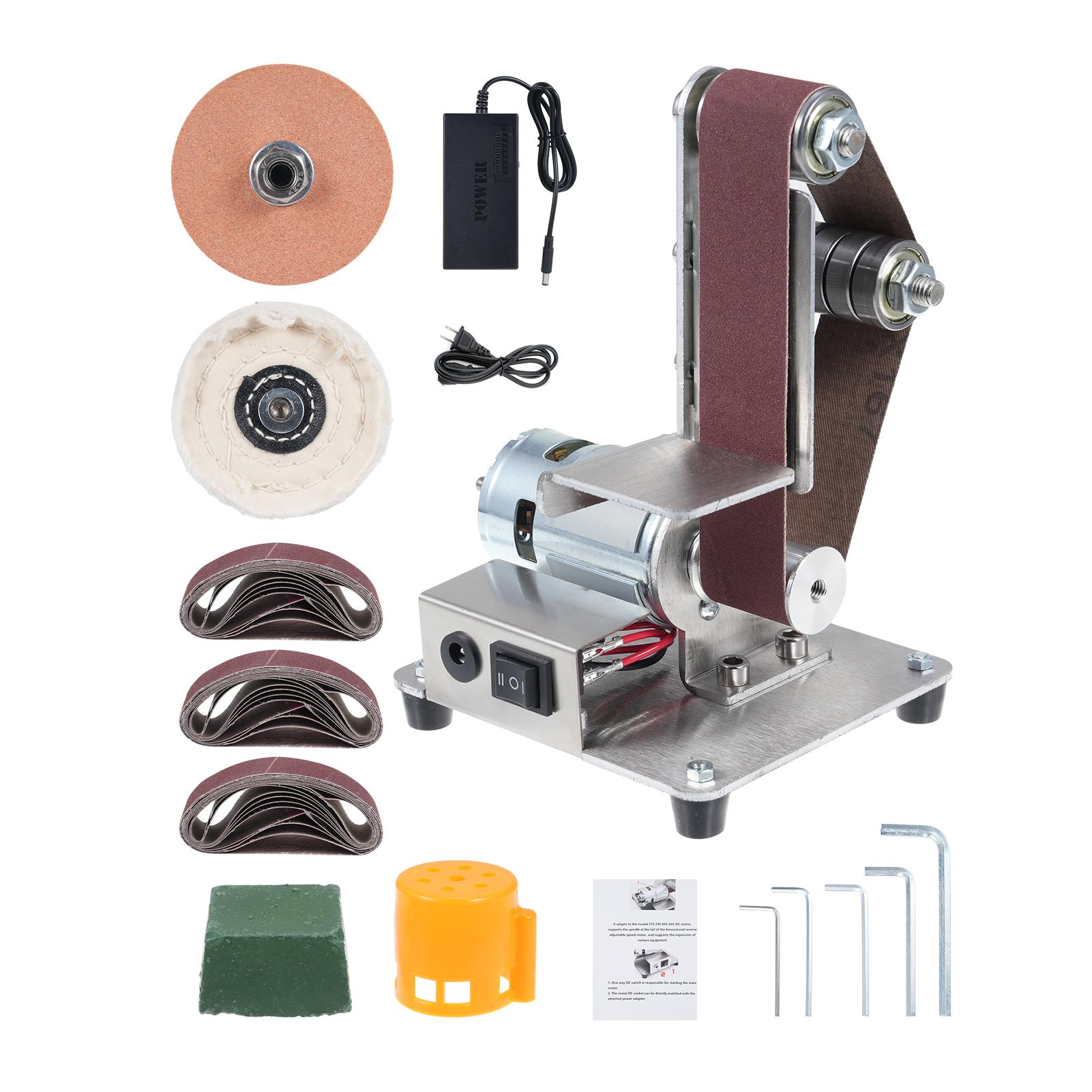 Электрическая ленточная шлифовальная машина с 7 скоростями регулировки, мини-многофункциональная шлифовальная полировальная шлифовальная машина US Plug серебряный
Электрическая ленточная шлифовальная машина с 7 скоростями регулировки, мини-многофункциональная шлифовальная полировальная шлифовальная машина US Plug серебряный