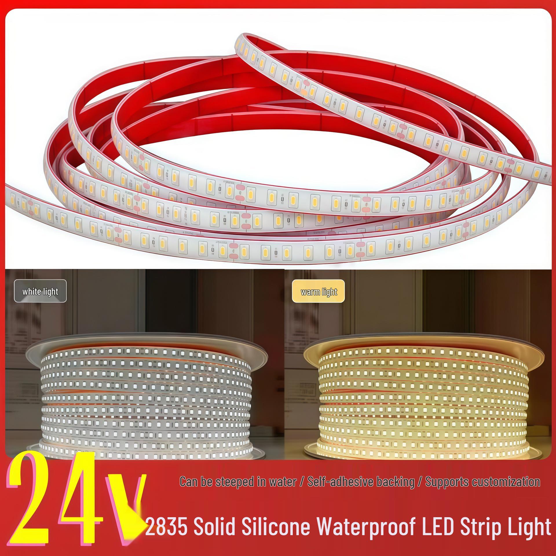 24V IP68 Waterproof Outdoor LED Silicone Strip Light for Underwater and Landscape Lighting Front Wire + End Cap
24V IP68 Waterproof Outdoor LED Silicone Strip Light for Underwater and Landscape Lighting Front Wire + End Cap