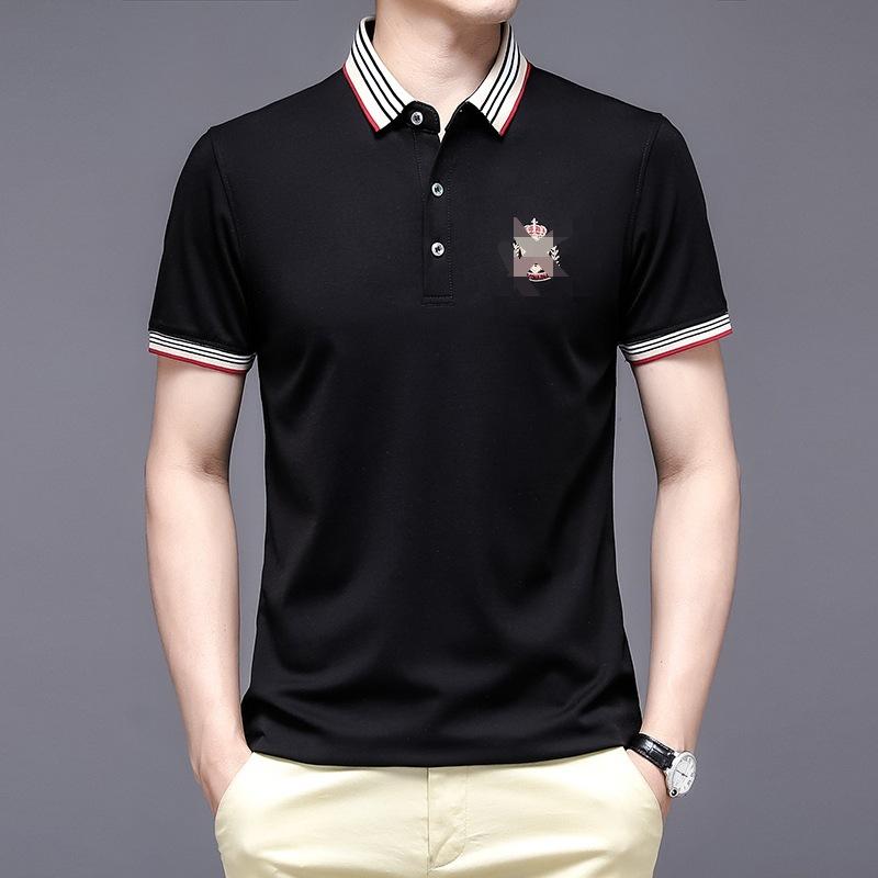Summer Men s Short-sleeved T-shirt Fashion Trend POLO Shirt Men s Embroidery Fashion Slim Lapel T-shirt
Summer Men s Short-sleeved T-shirt Fashion Trend POLO Shirt Men s Embroidery Fashion Slim Lapel T-shirt