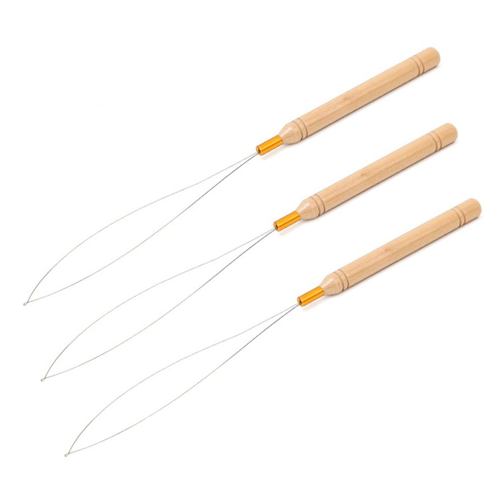 1pcs Hair Extension Hook Pulling Tool Crochet Hook Loop Needle Threader Micro Rings Beads Loop Wooden Handle With Iron Wire
1pcs Hair Extension Hook Pulling Tool Crochet Hook Loop Needle Threader Micro Rings Beads Loop Wooden Handle With Iron Wire