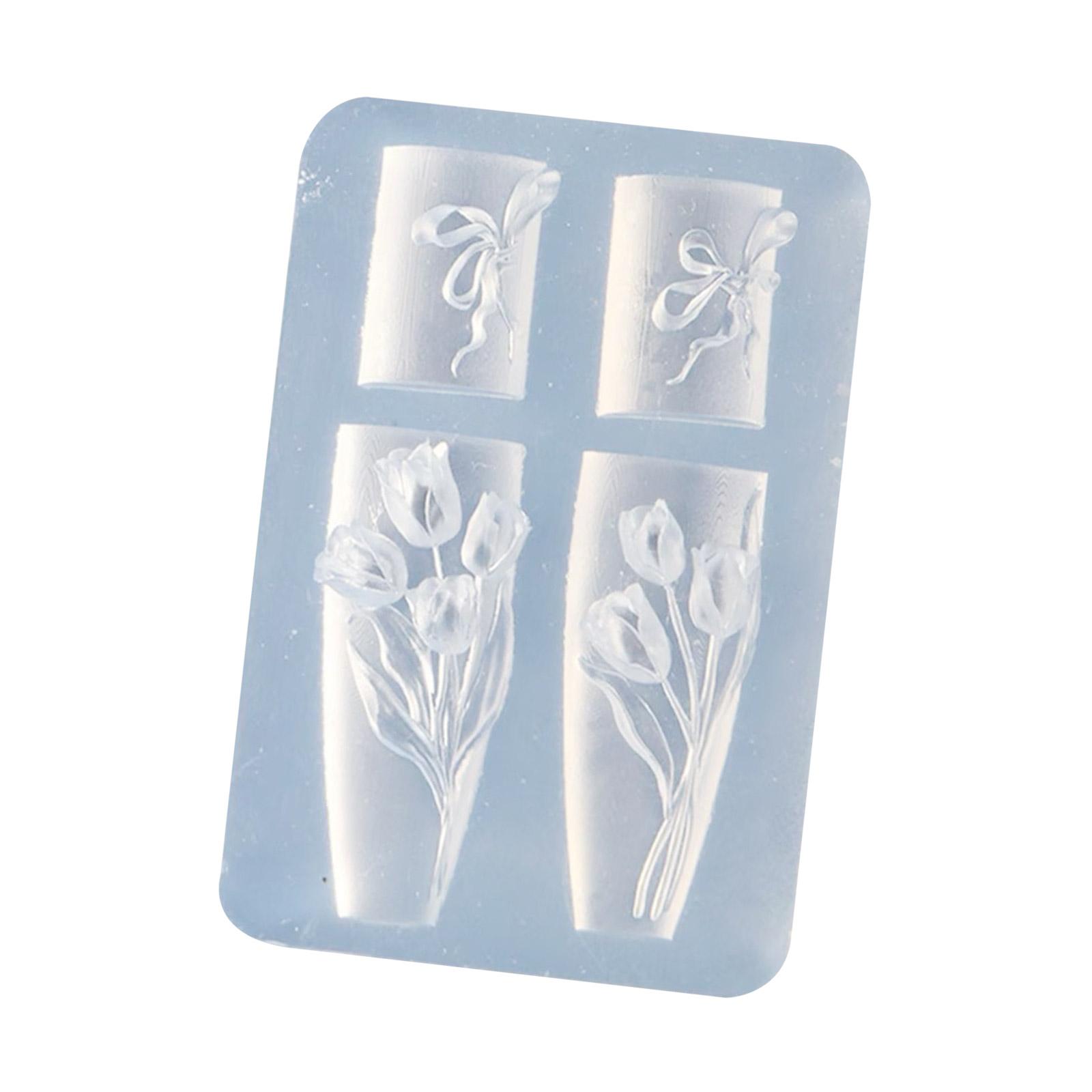 Flexible Silicone 3D Floral Mold Crafting Tool For Nail Art Jewelry Phone Case Decoration Tulips Design 1
Flexible Silicone 3D Floral Mold Crafting Tool For Nail Art Jewelry Phone Case Decoration Tulips Design 1