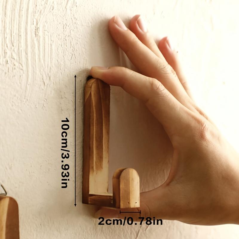 4pcs Rustic Wooden Wall Hooks - Easy To Install, Handmade Door, Bedroom, Bathroom Clothes Hangers - Charming Home Decor Organizer for Christmas 4pcs
4pcs Rustic Wooden Wall Hooks - Easy To Install, Handmade Door, Bedroom, Bathroom Clothes Hangers - Charming Home Decor Organizer for Christmas 4pcs