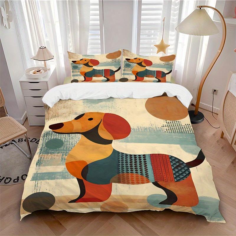 3pcs Abstract Canine print bedding quilt cover, soft and comfortable quilt cover suitable for bedroom and guest room176 135x200cm
3pcs Abstract Canine print bedding quilt cover, soft and comfortable quilt cover suitable for bedroom and guest room176 135x200cm