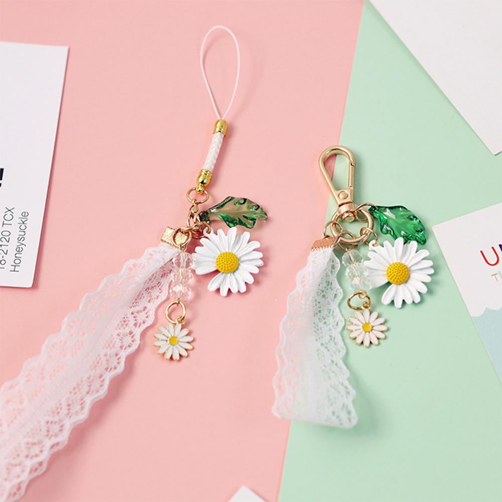Cute Ribbon Lace Bell Car Key Bow Bag Pendent Charms Flower Keychain Sunflower Keyring Small Daisy F
Cute Ribbon Lace Bell Car Key Bow Bag Pendent Charms Flower Keychain Sunflower Keyring Small Daisy F